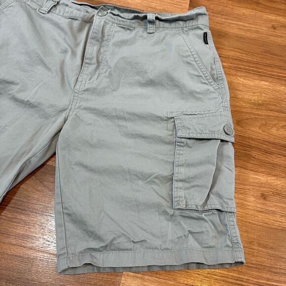 Ring Of Fire Cargo Shorts Gray | Men Size 34 - Picture 8 of 9